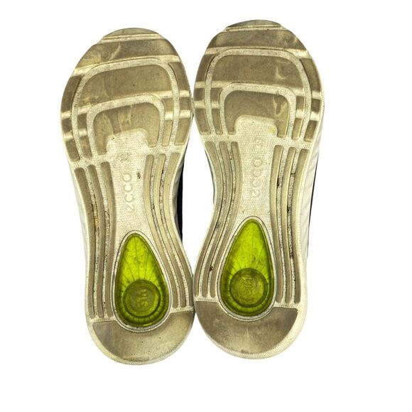 ECCO ST.1 Lite Athletic Sneakers Womens Size 8 Black Perforated Leather Lace Up - Picture 5 of 15